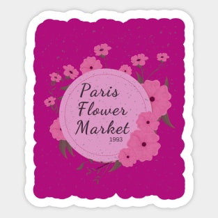 Paris Flower Market 1993 Sticker